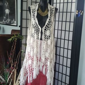 Cool attitude crochet vest